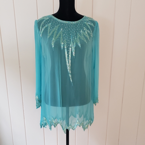 Unkown Tops - Vintage Sequins Tunic
